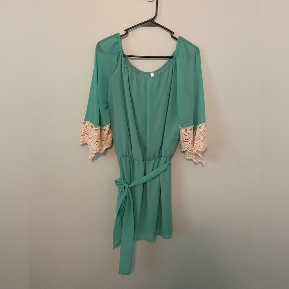 Khloe Inc. green tie top